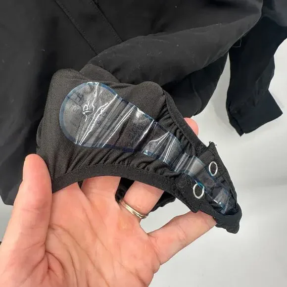 GOOD AMERICAN NWT Utility Surplice Bodysuit in Black // Medium - Picture 10 of 14